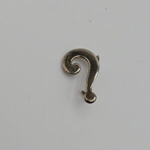 question mark lapel pin
